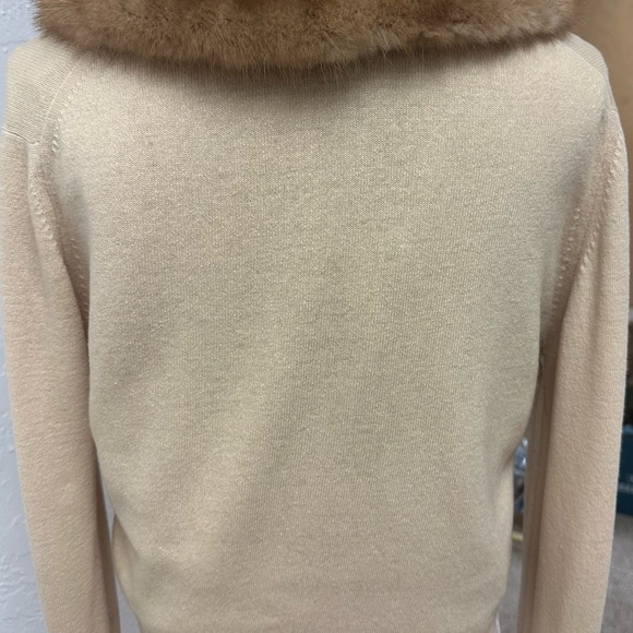 Vintage mink/ cashmere Cardigan - Picture 2 of 9